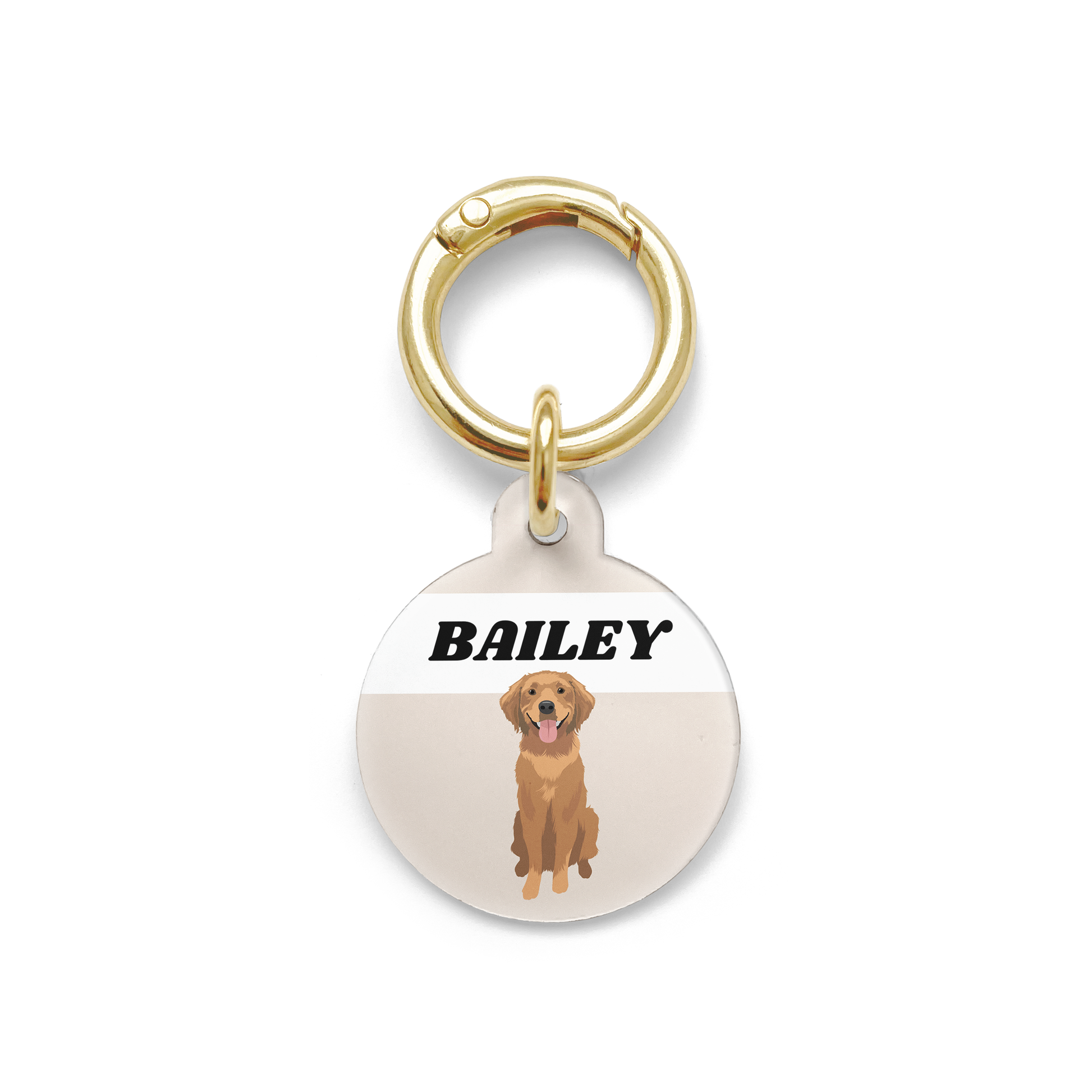 Golden Retriever Pet ID Tag – Parcs Dog Apparel - Main Image